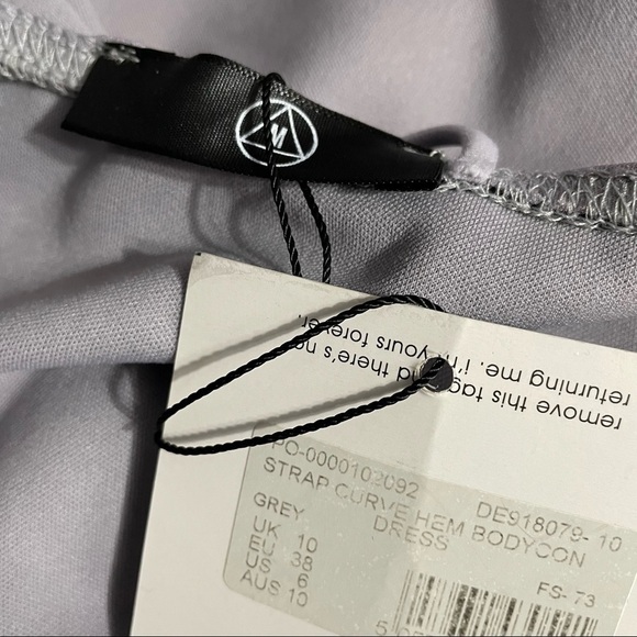 Missguided Multi Strap Curve Hem Bodycon Dress NWT 6 - Picture 6 of 7